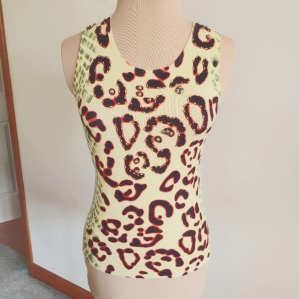 EUC Tank Sweater Small Beaded